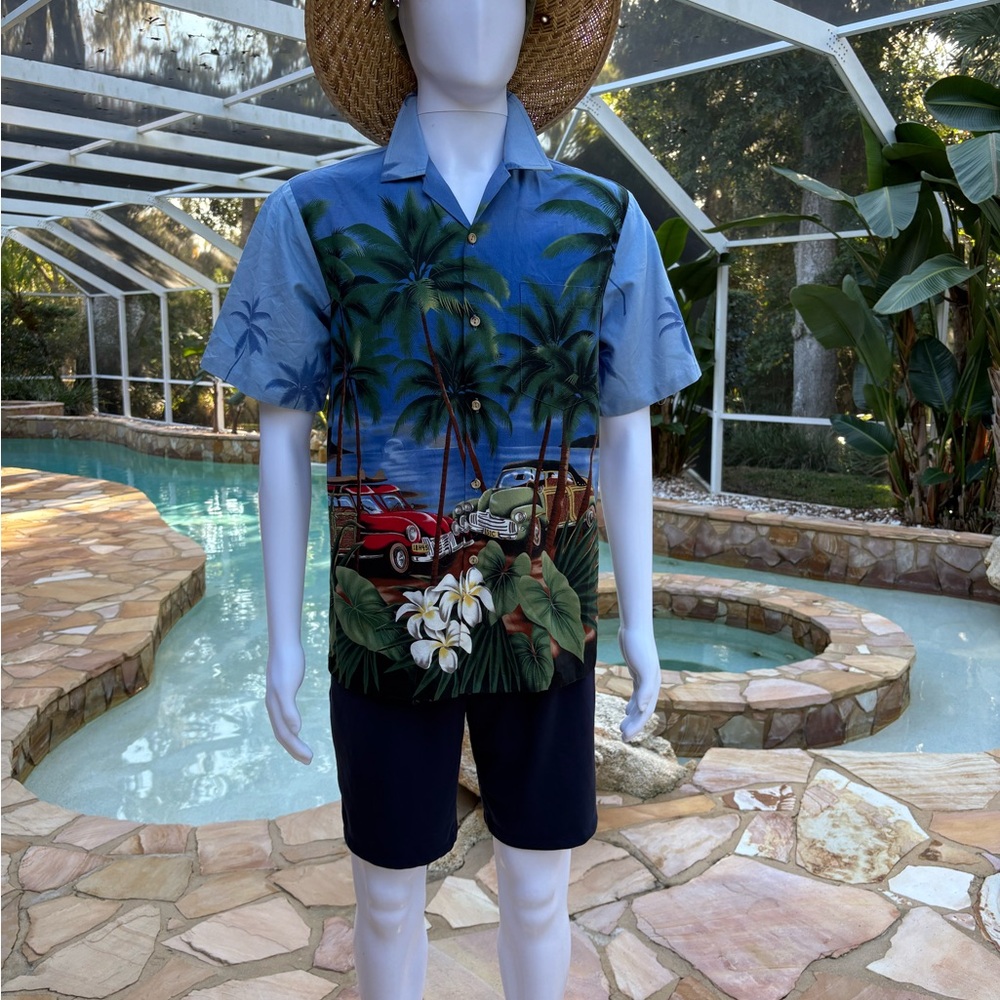 Vibrant vintage RJC Hawaiian shirt